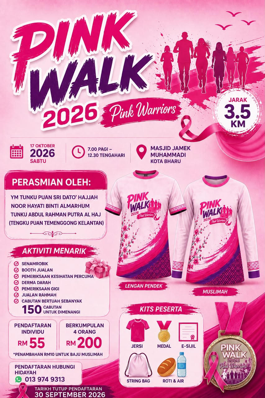 Poster Rasmi Pink Walk 2026